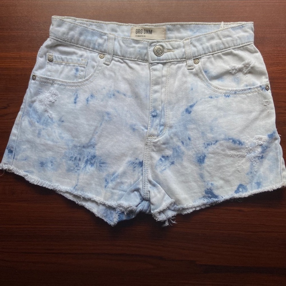 Garage high waisted denim shorts